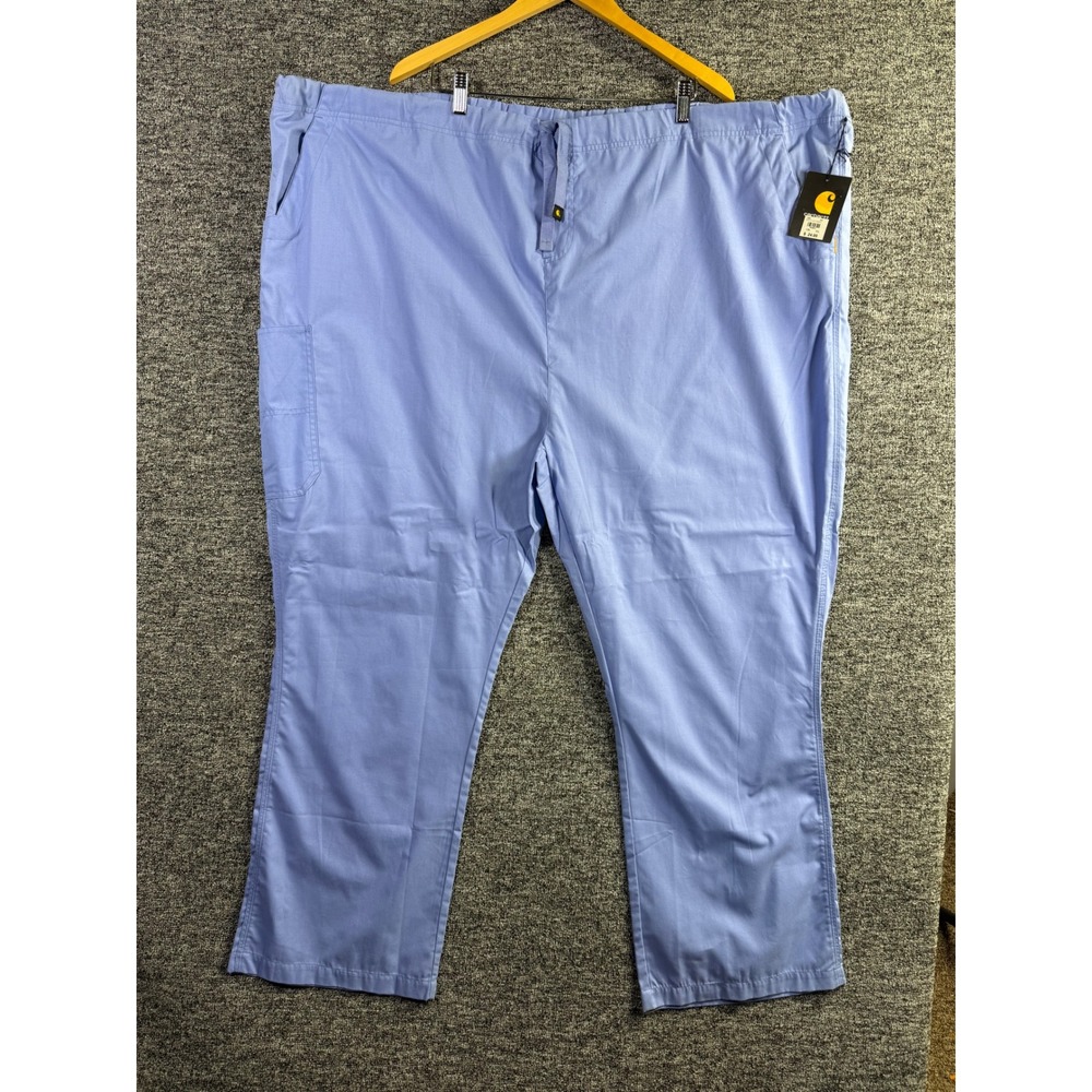 Carhartt C50101 Liberty‎ Cargo Scrub Pants Light Blue 5XL NWT Drawstring Medical